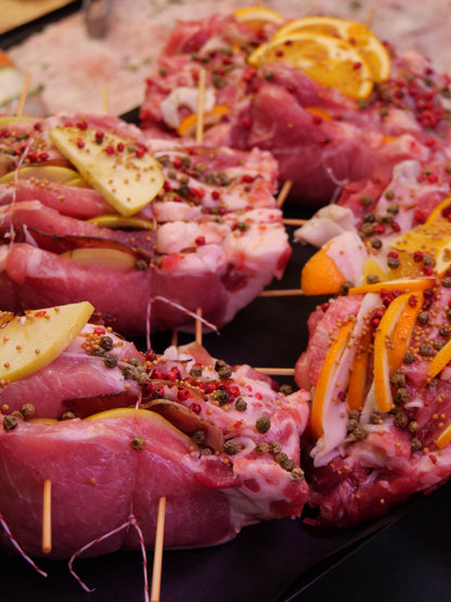 Arrosto tirolese - mele e speck